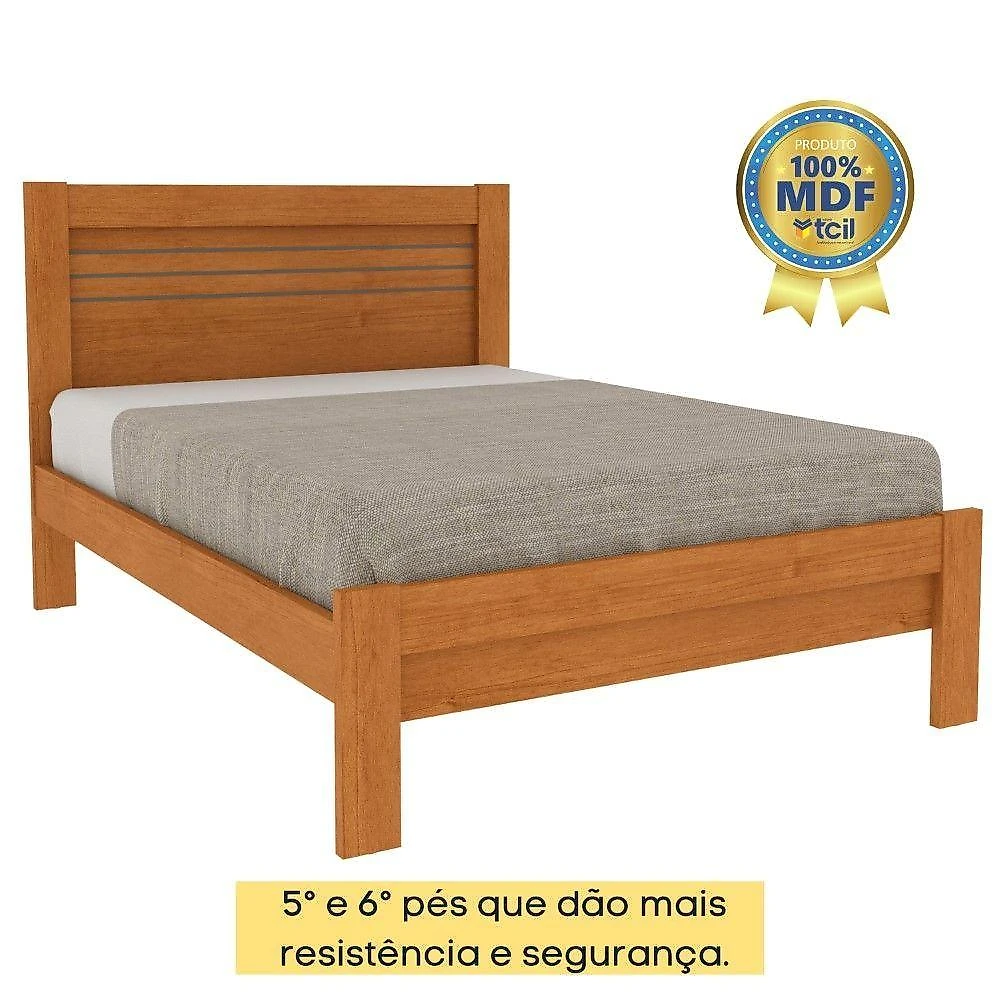 Cama Casal Safira Tcil Cinamomo