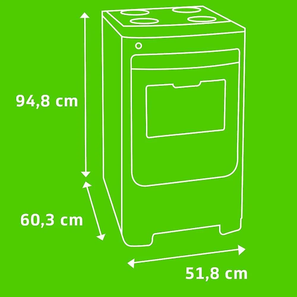 Fogão 4 bocas consul cfo4var mesa de vidro acendimento automático bivolt inox