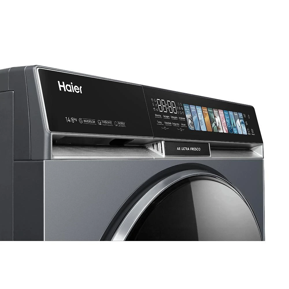 Lava e Seca Haier 14 Kg Series X9 Ultra Fresh Air Color AI Cinza HWD140 127V