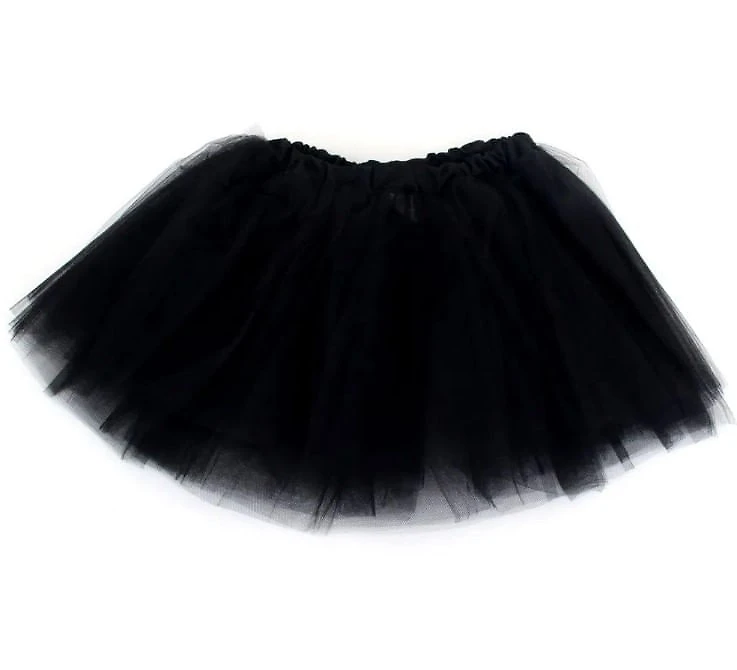 Saia de Tule Infantil Preto