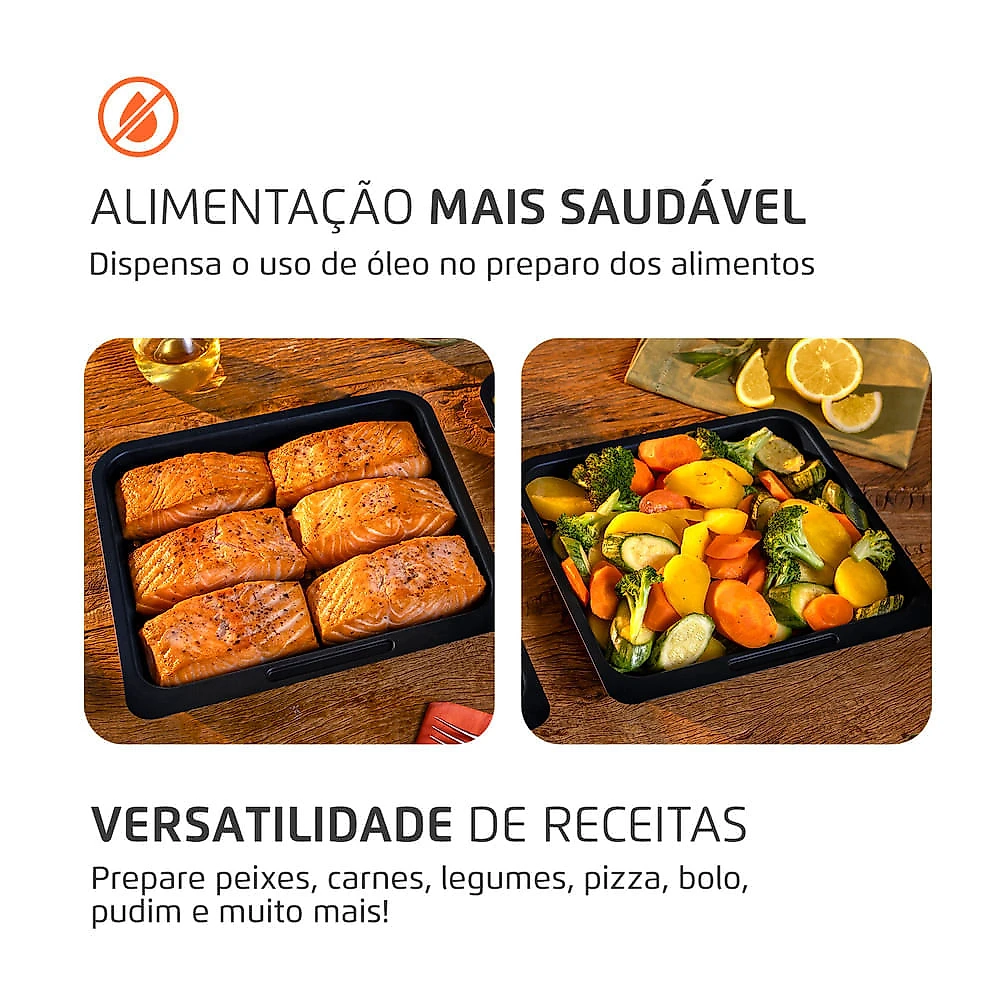 Fritadeira Elétrica Forno Oven 12L Mondial AFON-12L-BI-BC 220