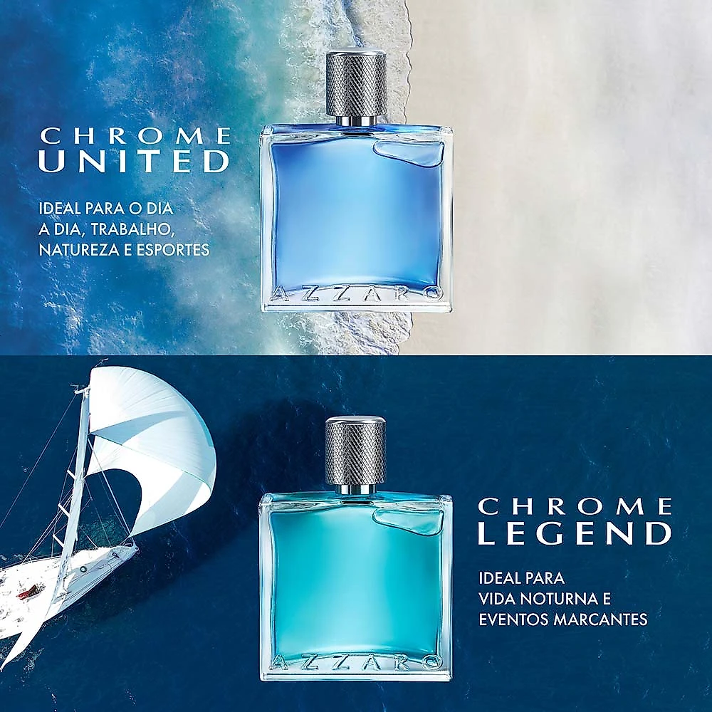 Azzaro Chrome United Perfume Masculino Eau de Toilette 100ml