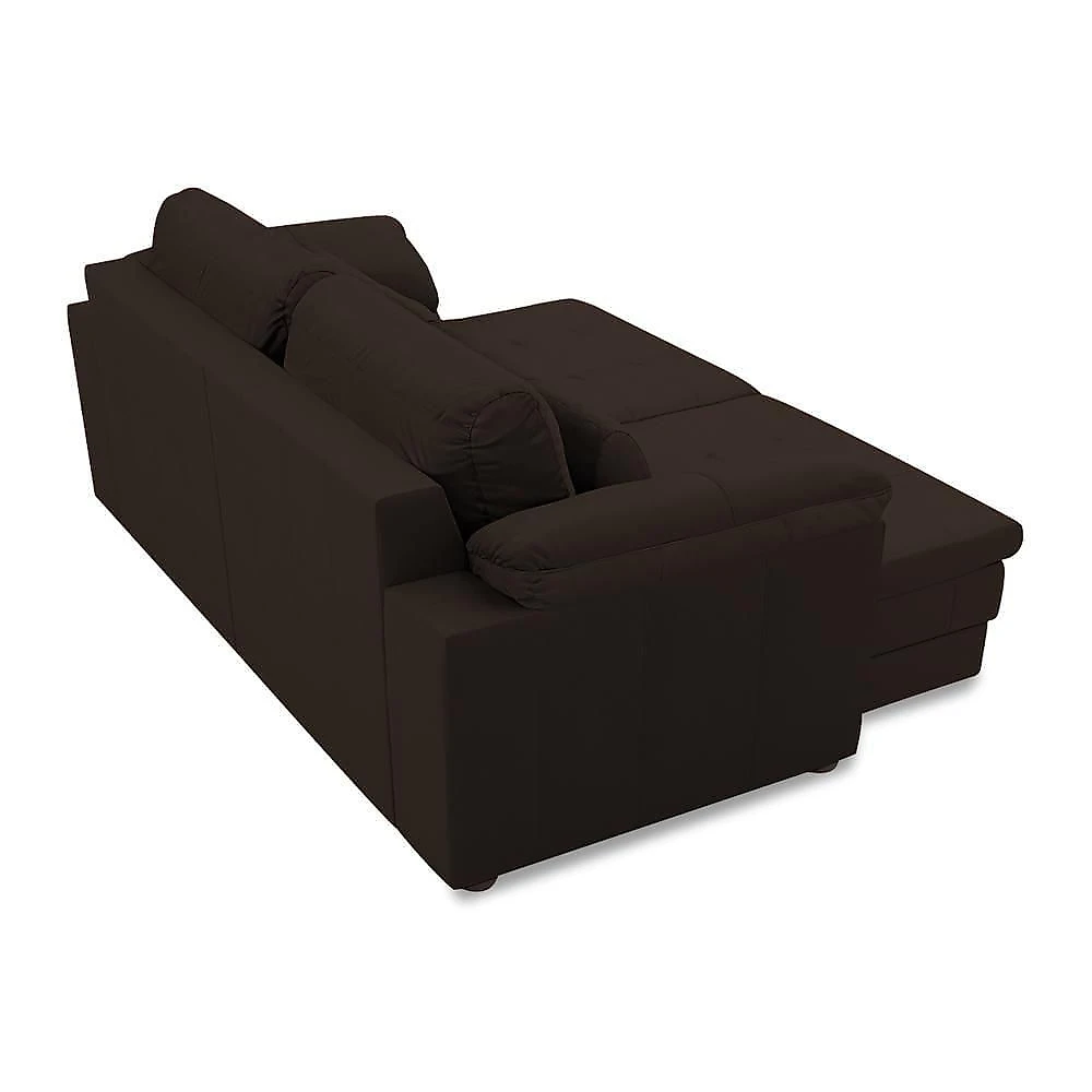 Sofá Nolan G58 3 Lugares Retrátil 250cm Marrom Couro Gran Belo