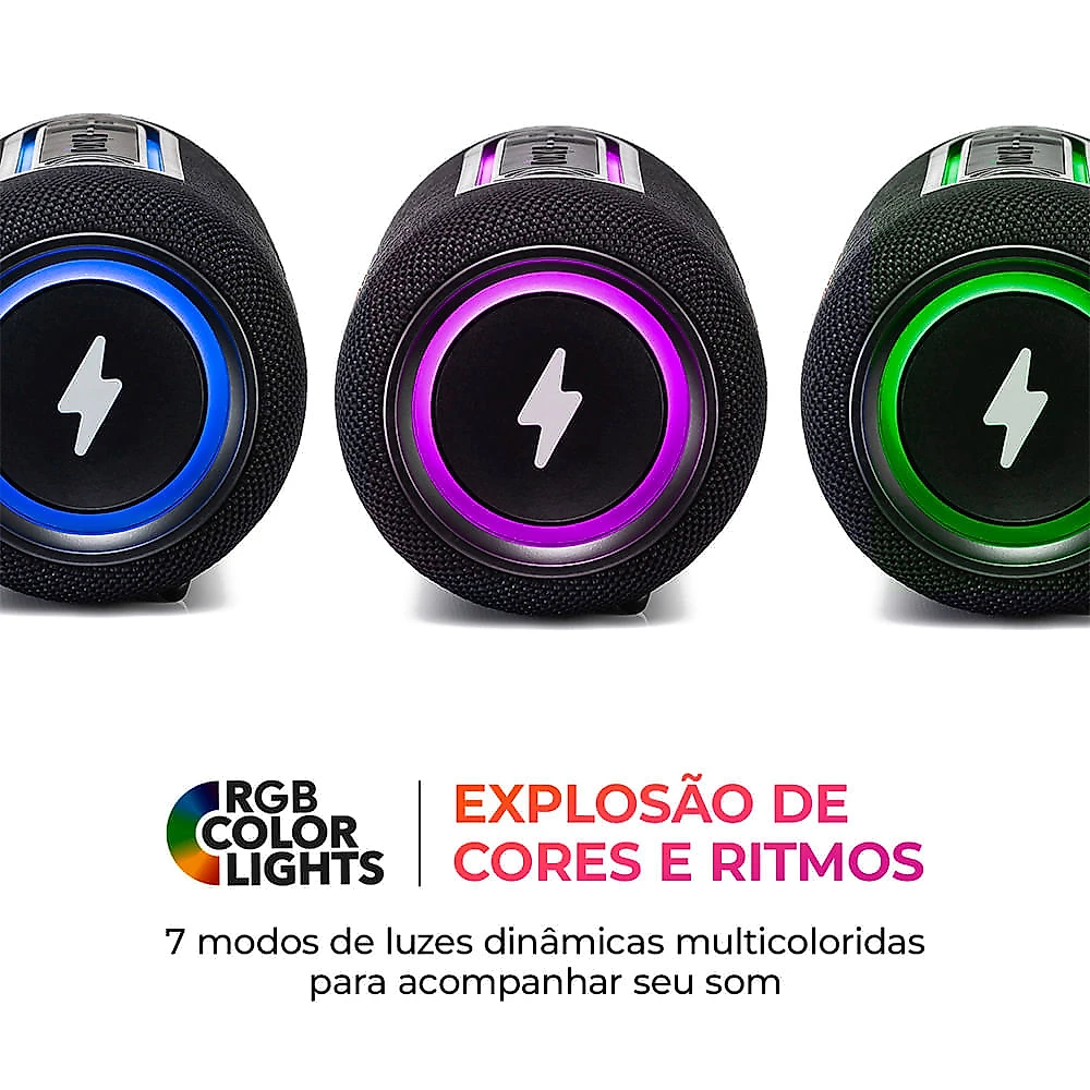 Caixa de Som Speaker AIWA SP-05-LB 30W Bluetooth IPX5 BIVOLT
