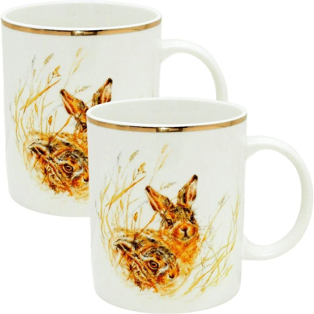 Kit Jogo De Caneca De Páscoa 4 Peças Coelho Em Argila De 380ml