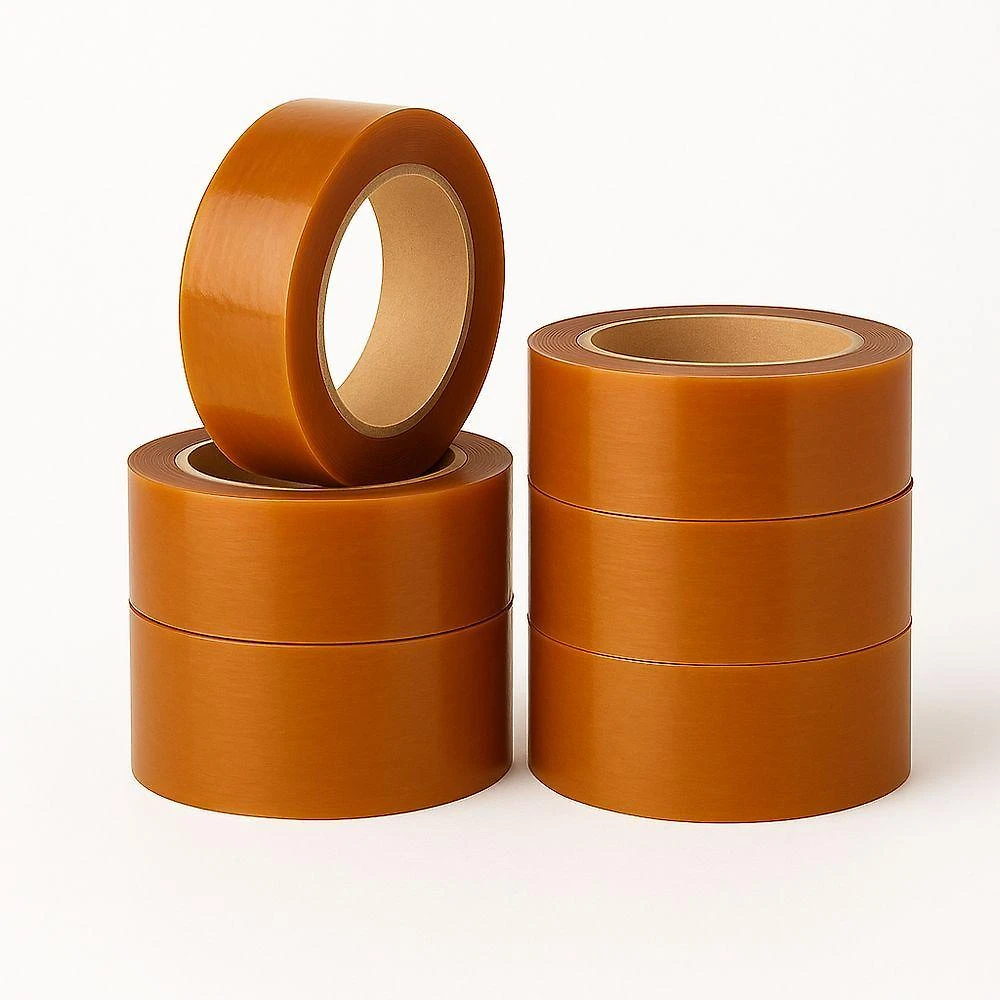 Kit 6 Fitas Adesiva Larga 250m Alta Aderência para Embalagem Resistente Laranja Draik