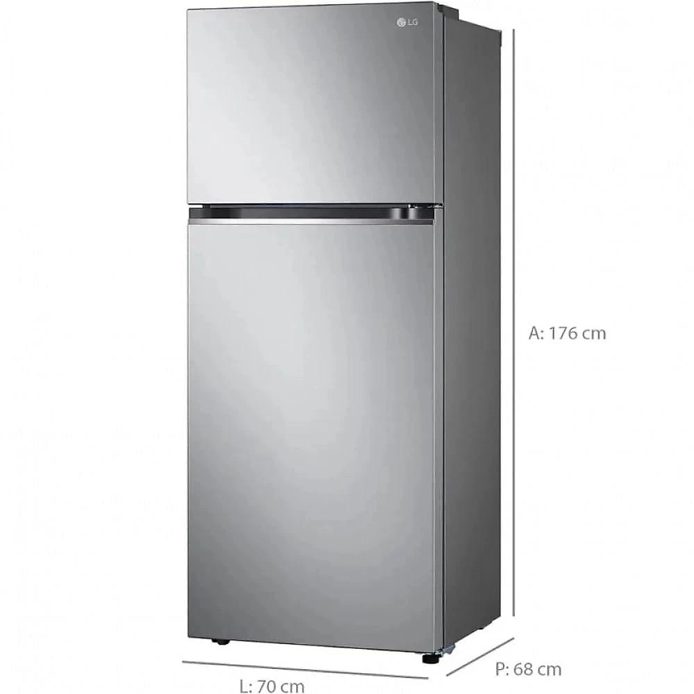 Geladeira LG Smart Frost Free Inverter 395L Inox GN-B392PLM2 127V