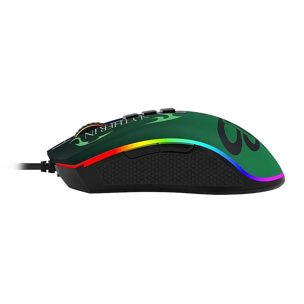 Mouse Gamer Redragon Harry Potter Sonserina, RGB, 12400 DPI, Sensor Pixart PMW3327, USB, Preto e Verde - HP-711S
