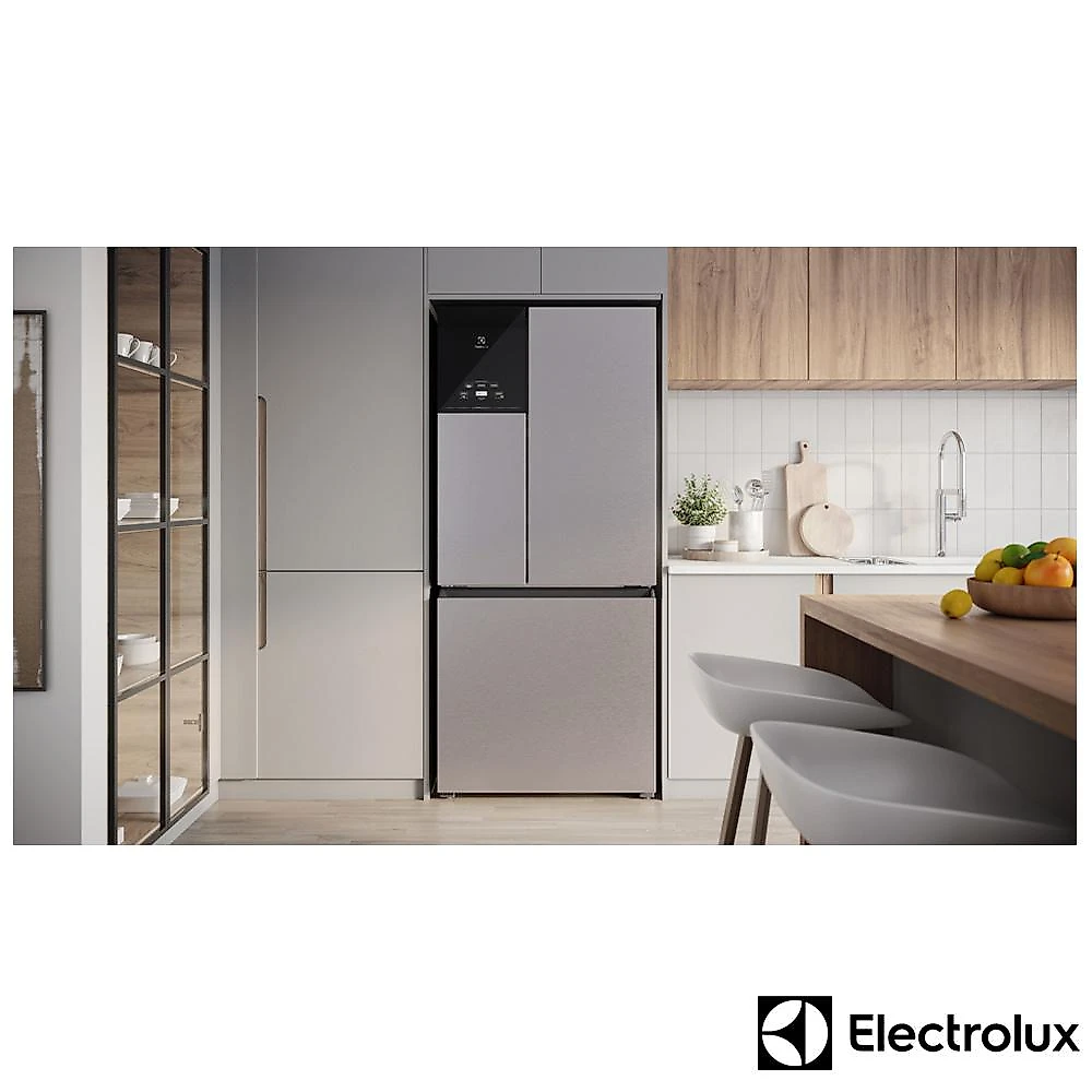Refrigerador Multidoor Efficient Electrolux de 03 Portas Frost Free com 590 Litros AutoSense e Inverter Inox Look - 110