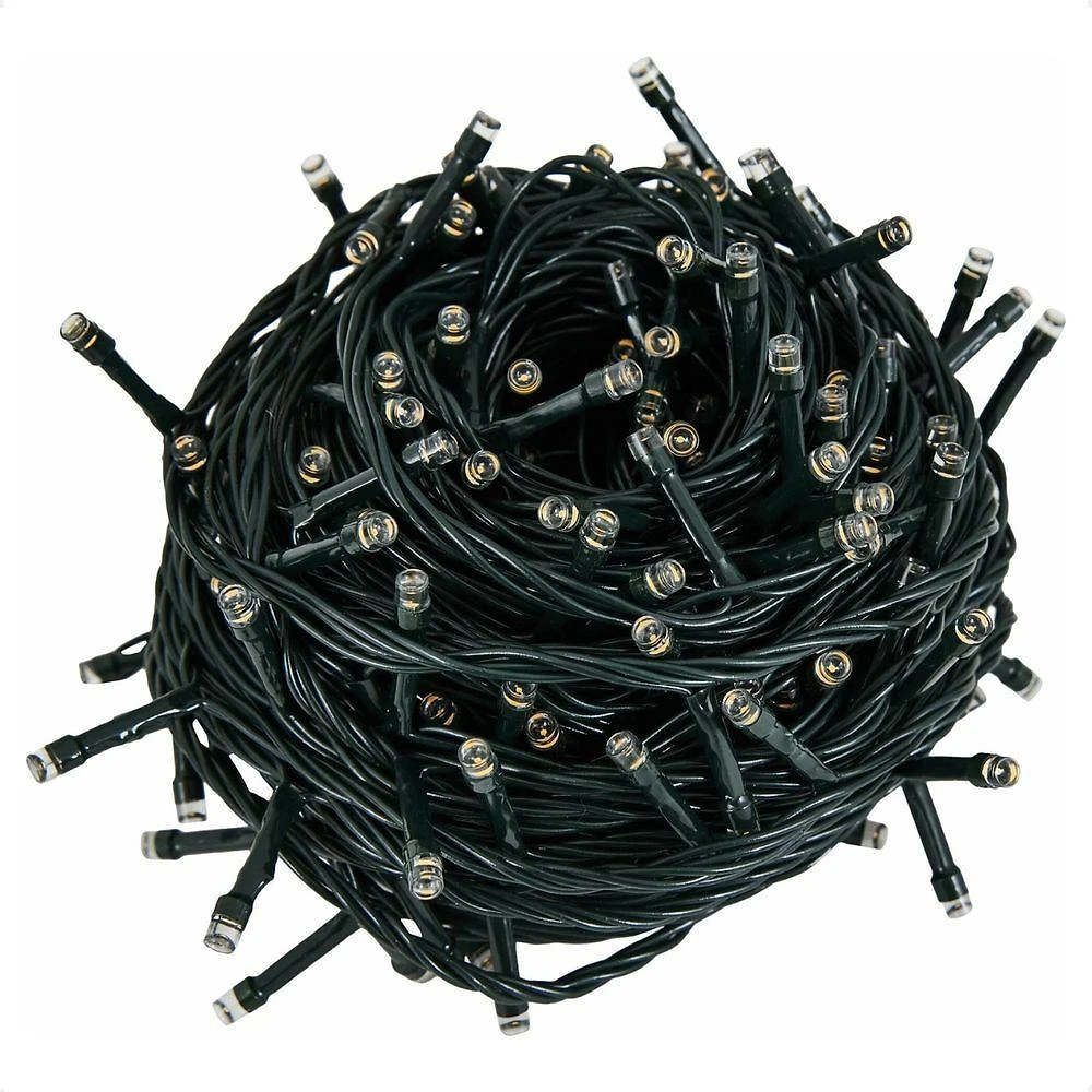 5 Cordão Luminoso Led Pisca Pisca 8 Funções 100 Leds Taschibra 110v 3000k Luz Quente