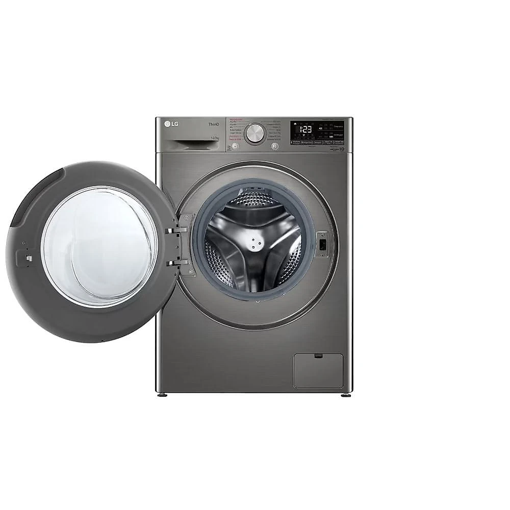 Lava e Seca LG VC4 Smart com Inteligência Artificial 12kg Inox Look CV5012PC4 127V
