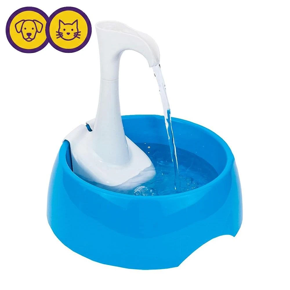 Fonte bebedouro de Água aqua first usb para cães e gatos azul - amicus