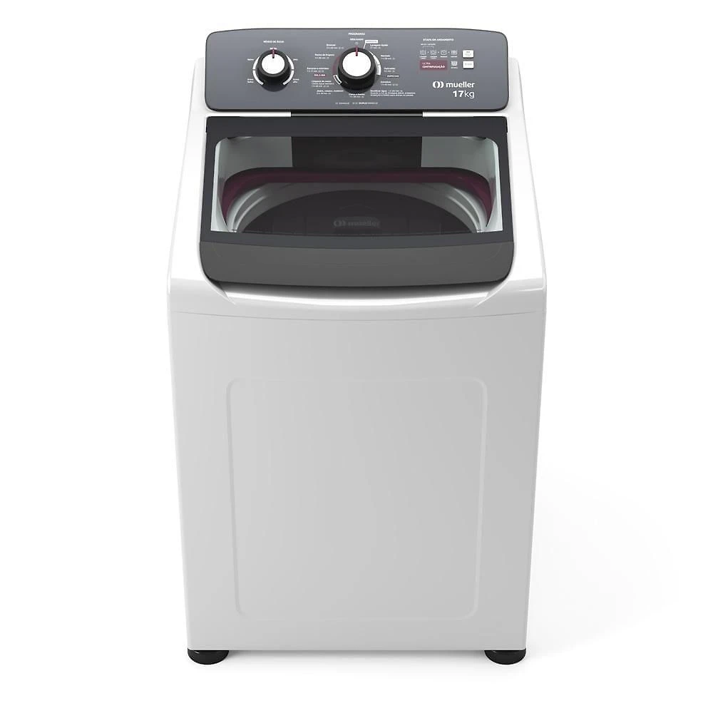 Máquina De Lavar Mueller 17kg Automática Com Ultracentrifugação E Ciclo Rápido Branca MLA17 110V