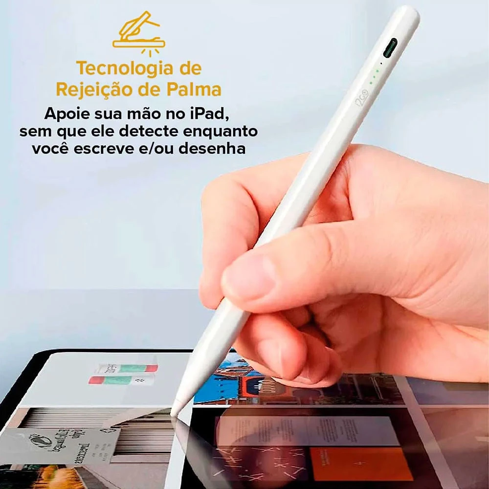 Caneta Pencil Stylus GO Para IPad E IPad Pro Branca I2GO Branca