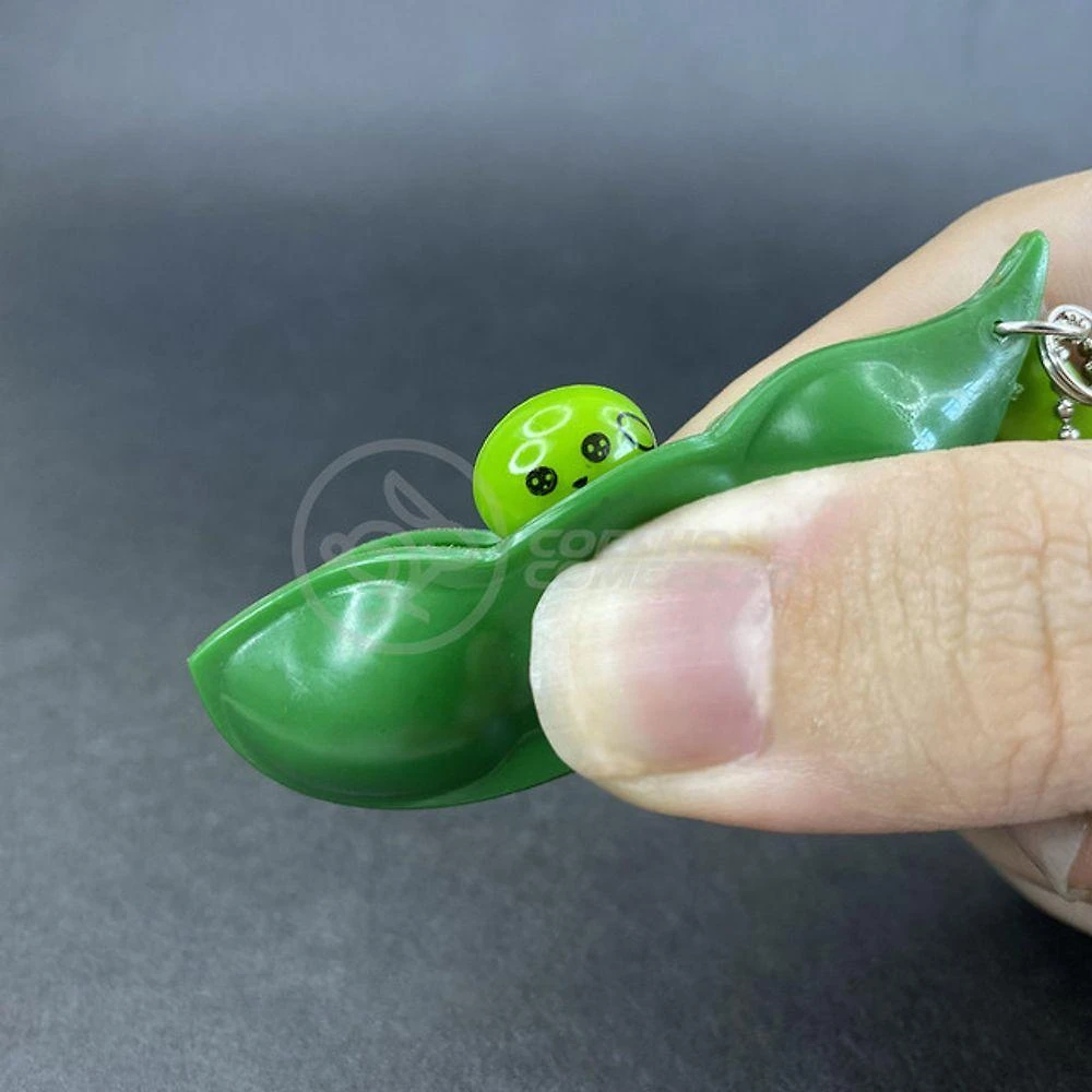 Chaveiro Ervilha Fidget Toy Anti Stress Tiktok Relaxa Verde