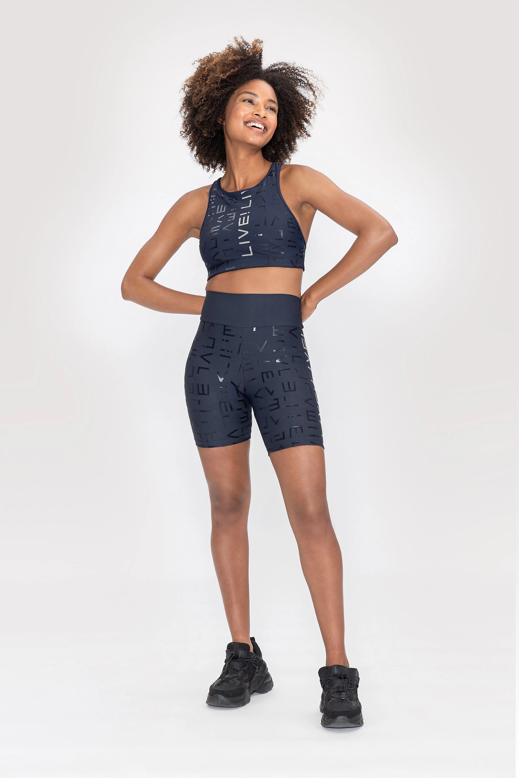 Top Halter LIVE! Icon Lux - Azul Marinho - LIVE!