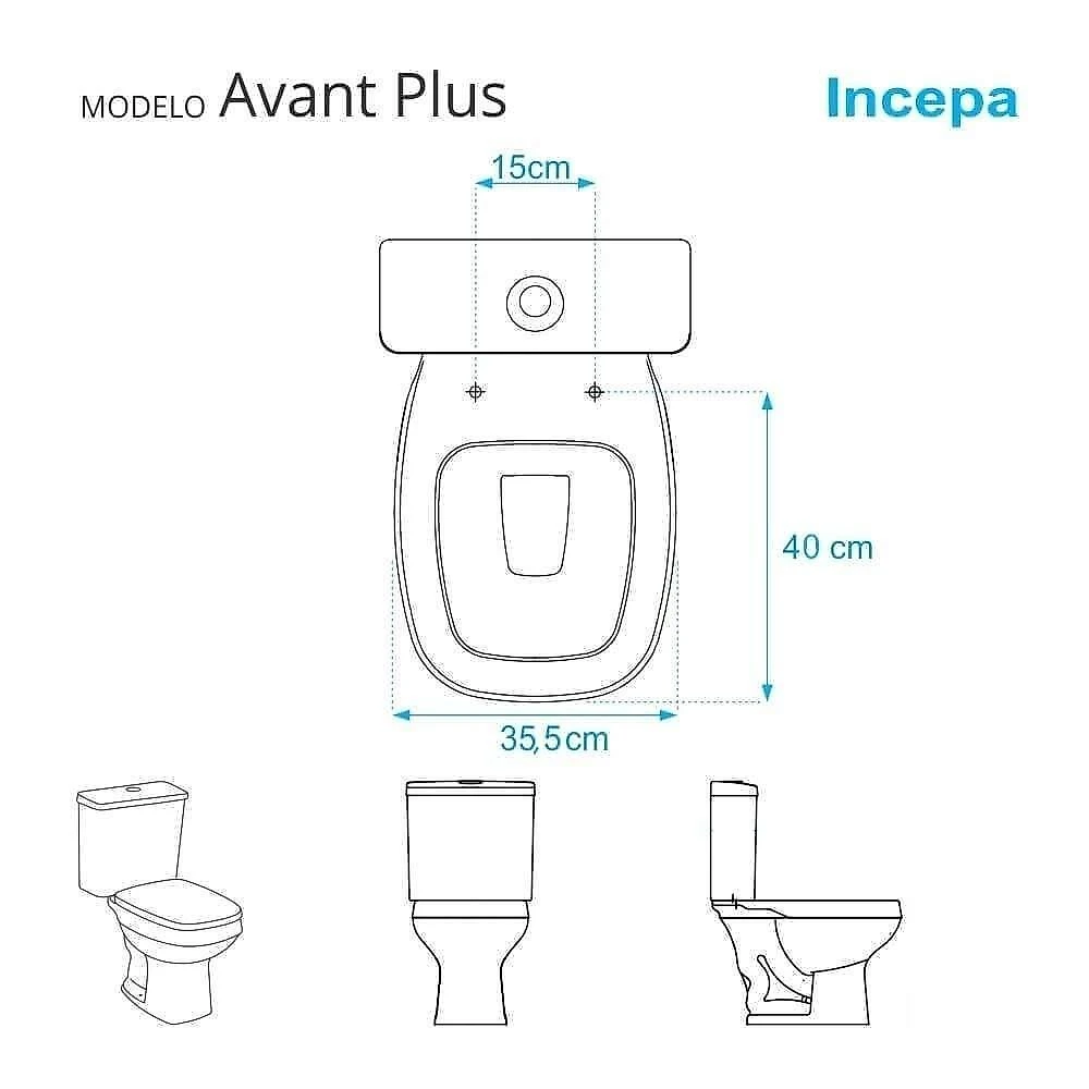 Assento Sanitário Avant Plus Alongado Polipropileno Fechamento Suave Almofadado Preto Pontto Lavabo webcontinental-7897116777765