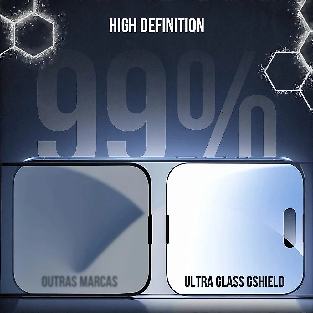Película para iPhone 16E - Ultra Glass - Preta - Gshield