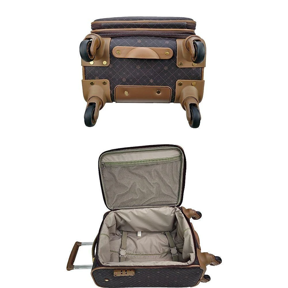 Mala De Viagem 10kg Pequena De Bordo Com Porta Notebook E Rodas 360o - Munique Gold - Lansay Café