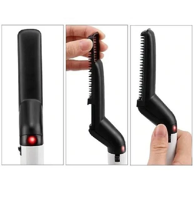 Miniatura Alisador Barba Cabelo Masculino Modelador Elétrico Chapinha