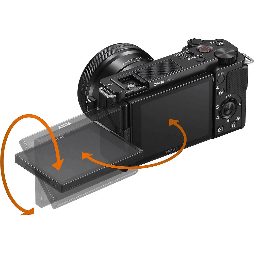 Miniatura Câmera Sony ZV-E10 Mirrorless 4K com Lente 16-50mm (Preta)