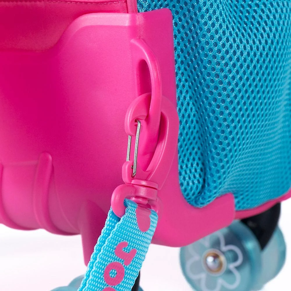 Mochila de Rodinha Infanto Juvenil Feminina BG Joy Rosa Rosa