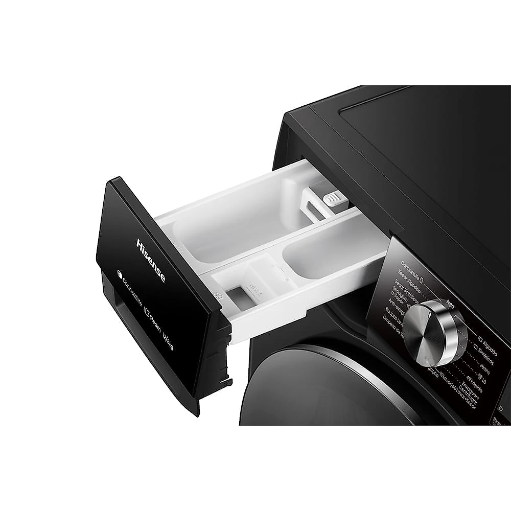Lava & Seca Hisense Serie 3S 12/8kg Inverter Função Steam e Wifi Preta com 10 Programas de Lavagem - WD3S1243BB 220