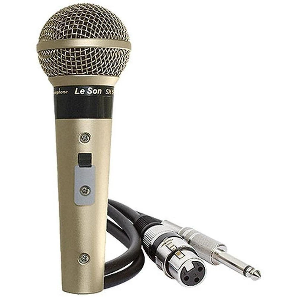 Microfone Profissional Sm58 P4* Champanhe Acompanha Cabo...