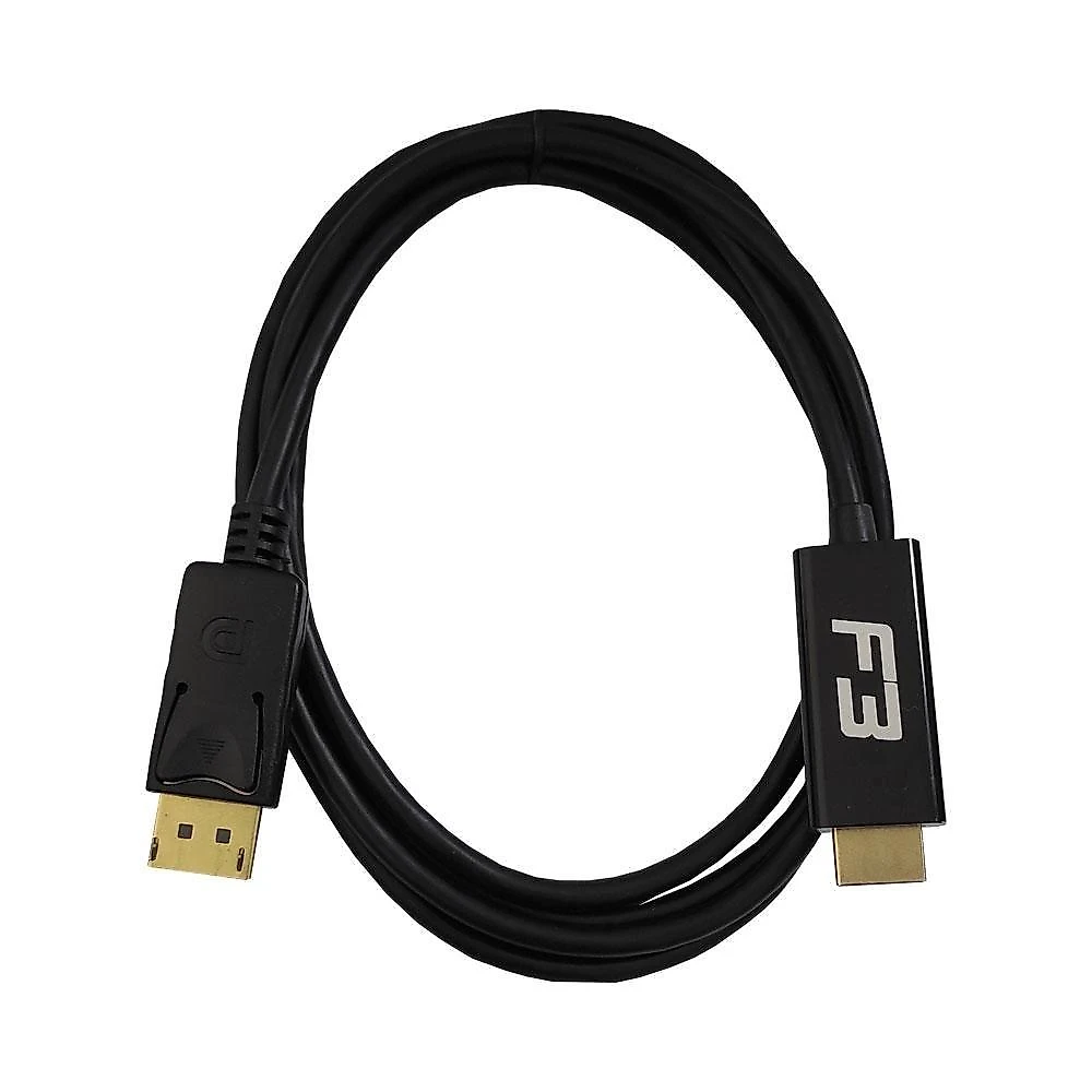 Cabo Adaptador Conversor Displayport para HDMI F3, 1.8 Metros - JC- CB-DMI18
