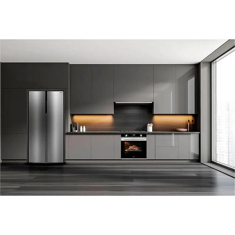 Geladeira Midea Side By Side 442L Inverter Conectada Inox MDRS5 127V