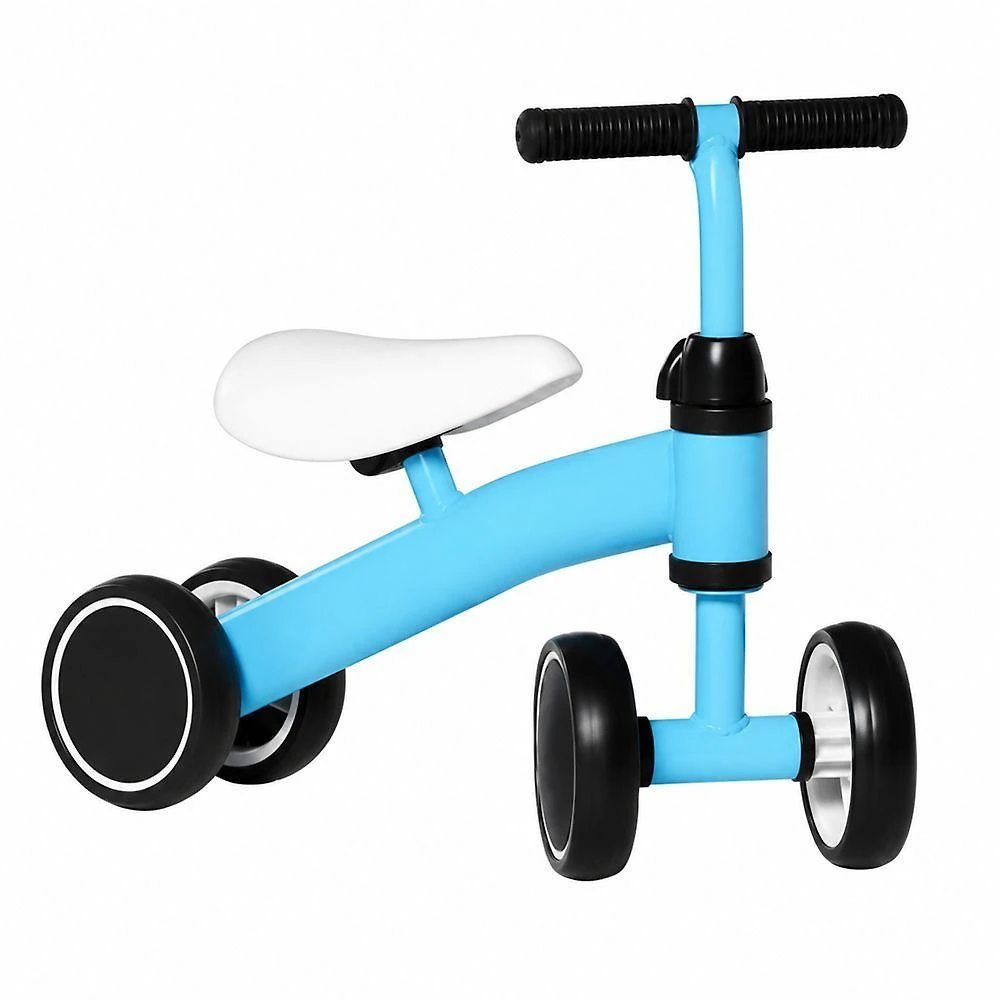 Bicicleta de Equilíbrio Infantil com 4 Rodas para Crianças de 2 a 3 Anos Estrutura Leve e Estável