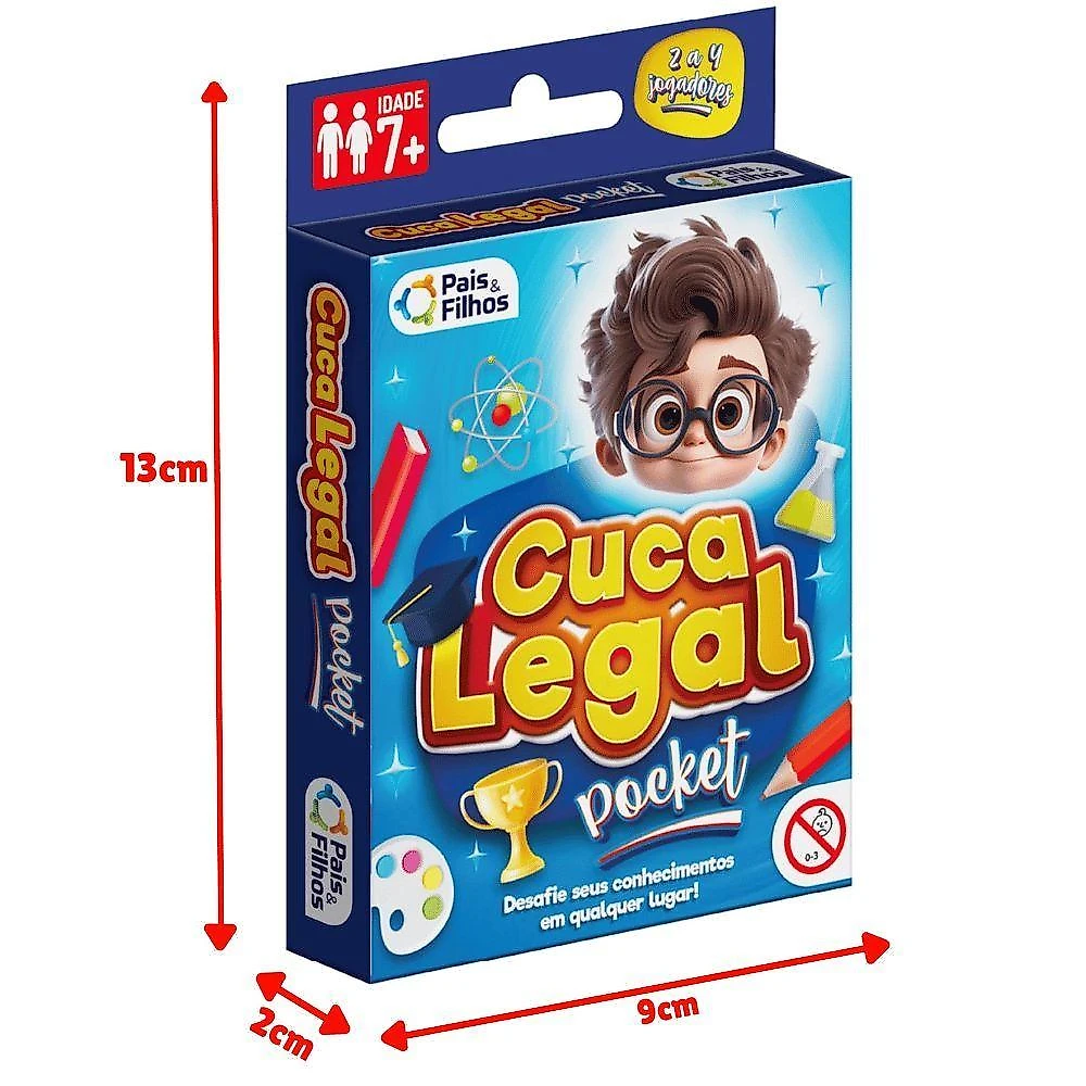 Jogo de Cartas Cuca Legal Pocket 220 Perguntas Pais & Filhos