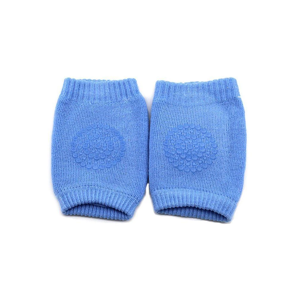 Joelheira para Bebê Antiderrapante Protetor de Joelho Azul Shopmix