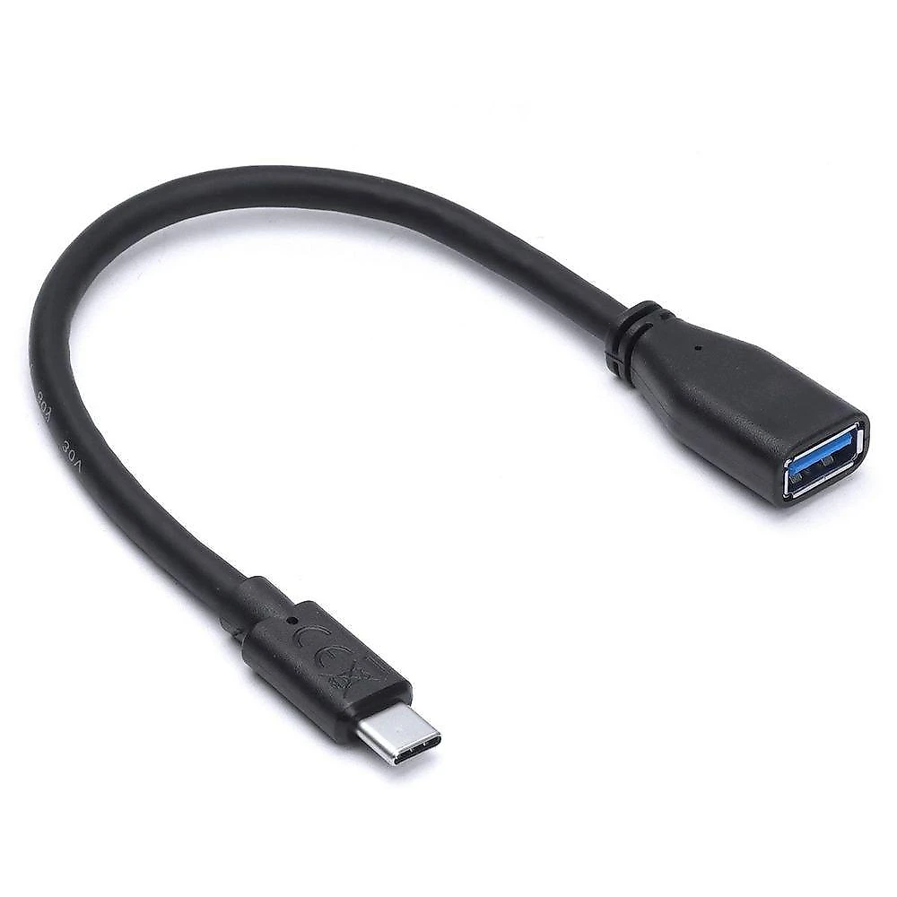 Cabo Adaptador OTG USB 3.0 Tipo C para USB Fêmea Preto Vinik 5GBPS