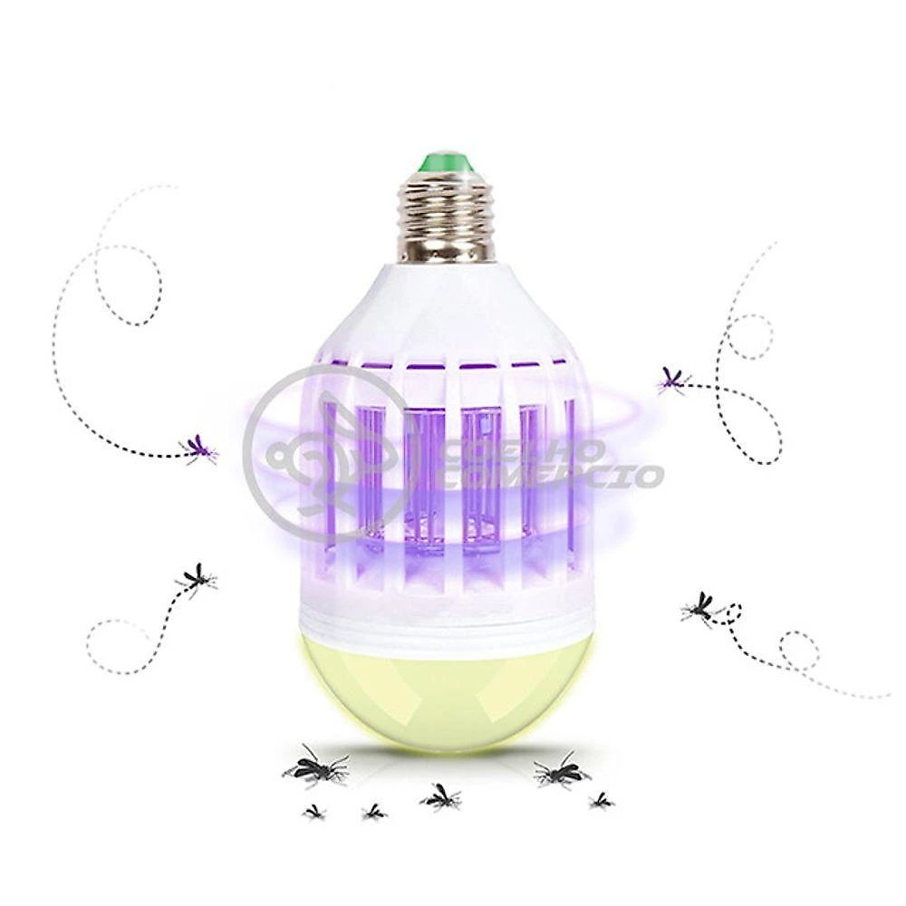Lâmpada Luz Led Branco 15w Atrai Choque Mosquito