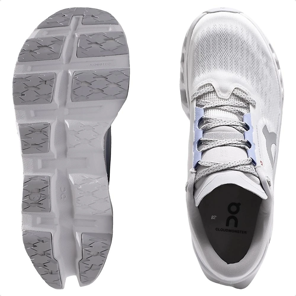 Tênis On Running Cloudmonster 3 Feminino Branco / Cinza - 34