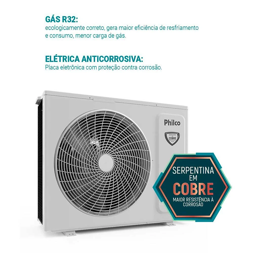 Ar Condicionado Split 9000BTU's Pac9fd Inverter Philco Branca 220V 220V