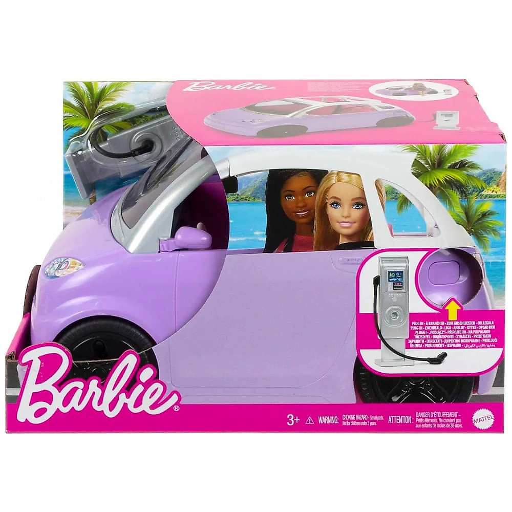 Carro da Barbie com Teto Solar que se Transforma em Conversível, Roxo