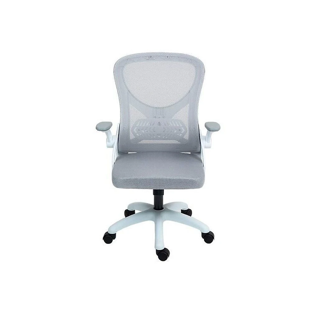 Kit com 8 Cadeira Escritório Diretor Office Columbus com Tela Mesh Cinza