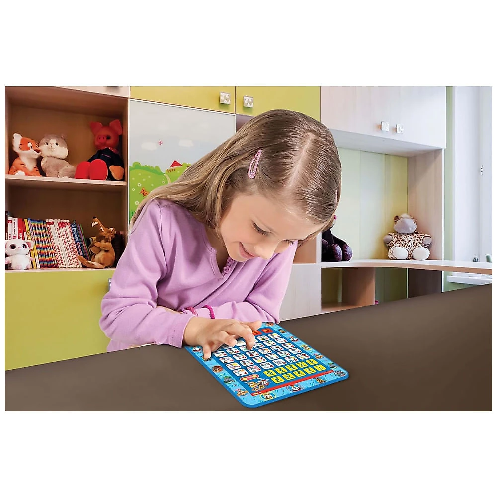 Tablet Educacional Bilíngue Inglês e Espanhol da Patrulha Canina, Brinquedo para Aprender Alfabeto, Letras, Números, Pa...