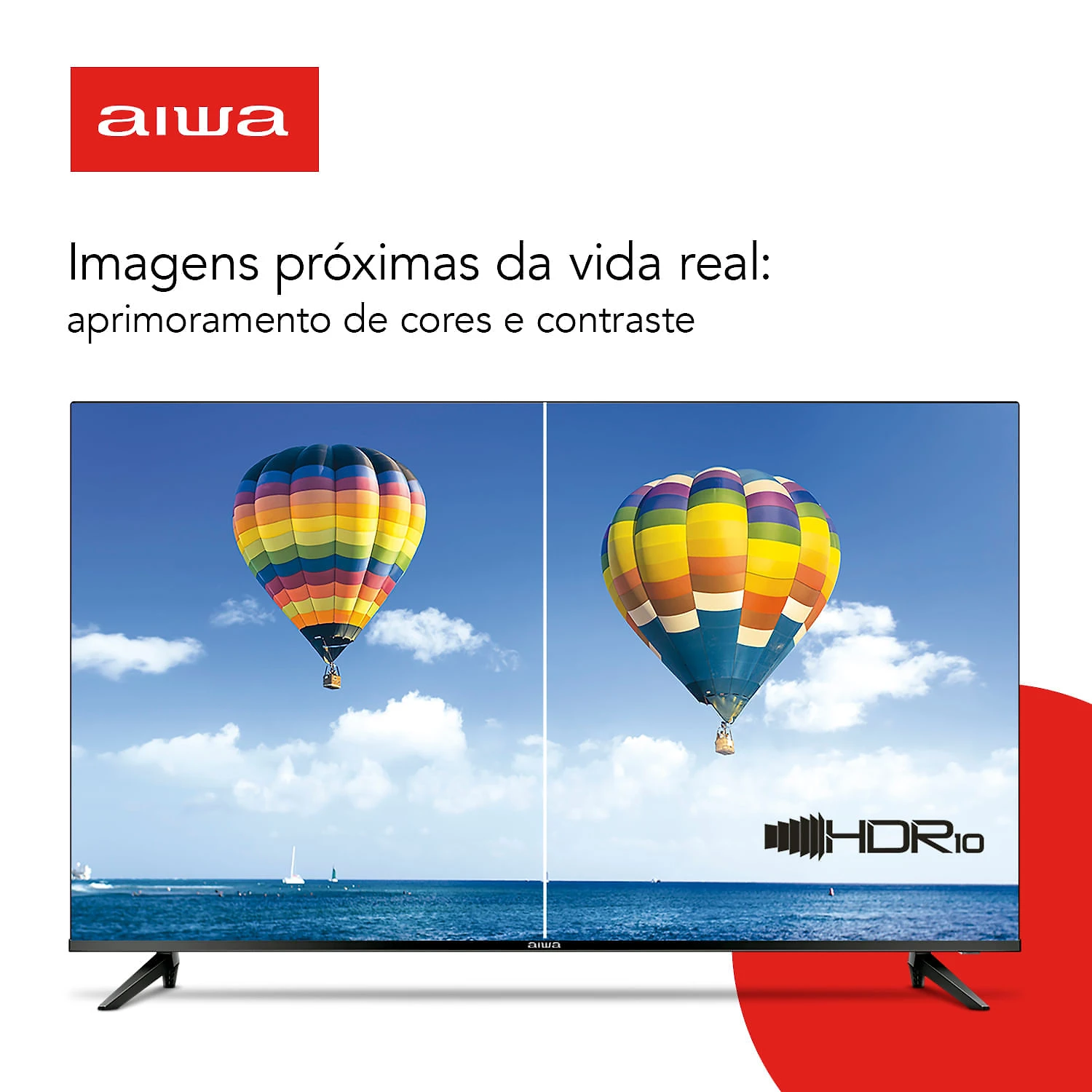Smart TV AIWA 50” Android 4K Borda Ultrafina HDR10 Dolby Áudio AWS-TV-50-BL-02-A BIV