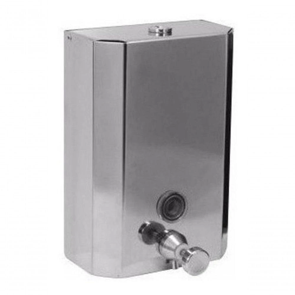 Saboneteira 2 Litros em Aço Inox 304 com Fechadura para Banheiro Inox Higipack