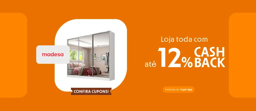 Loja Madesa com até 12% de cashback