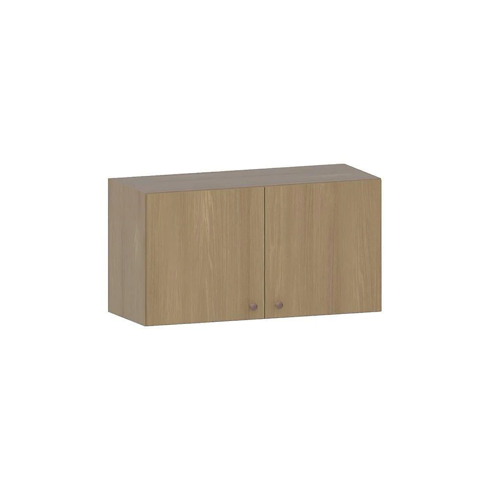 Armário Aéreo De Geladeira 80cm 2 Portas Classic Luciane Móv Freijó/freijó Brasil