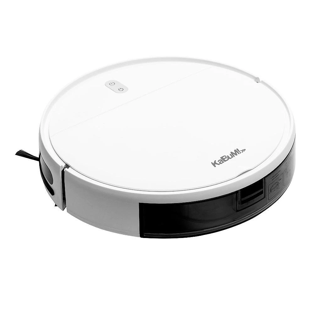 Robô Aspirador e Passa Pano KABUM! smart 100 - 5 Modos de Limpeza, Sensor Anti-Queda, Base de Carregamento - Bivolt - Branco - KBSF005