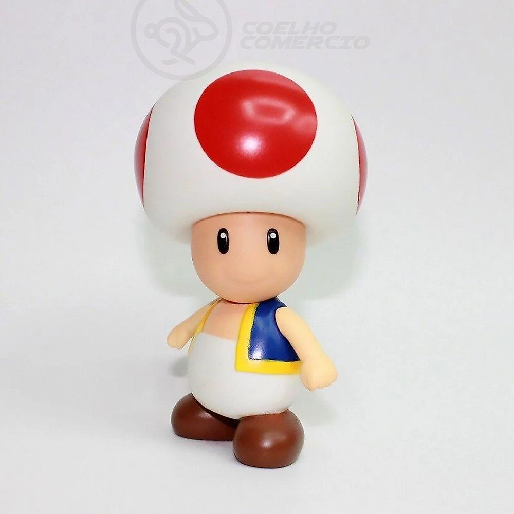 Boneco Cogumelo Toad Grande Super Size 20Cm - Mario