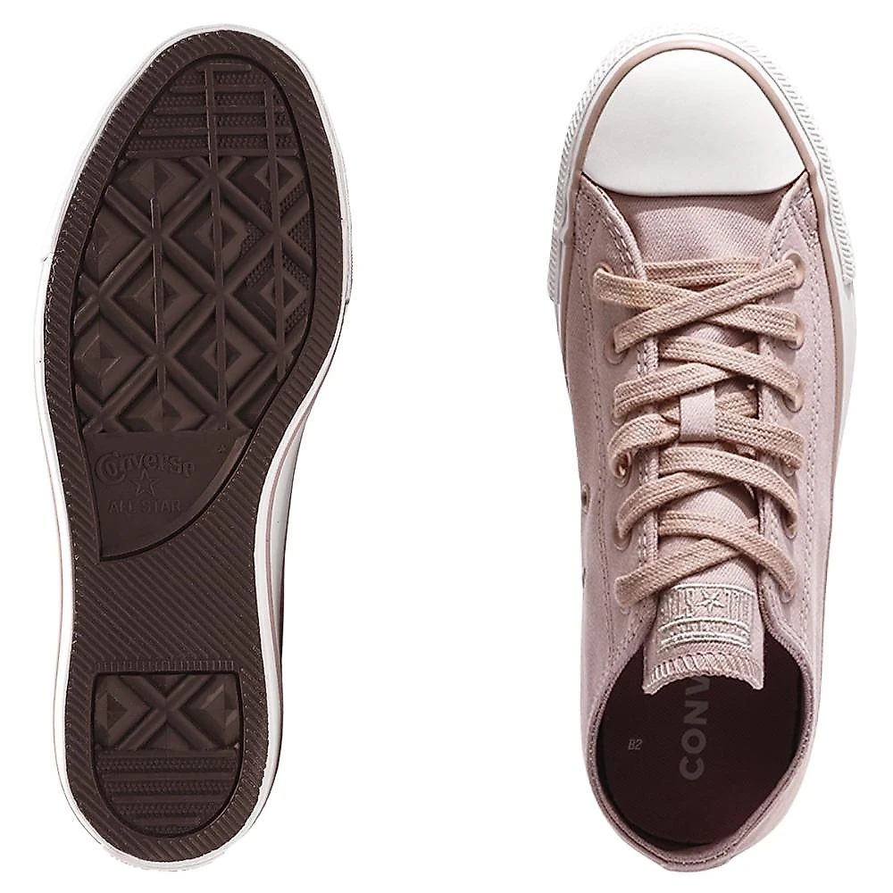 Tênis Converse All Star Chuck Taylor Peached Canvas Cano Baixo Feminino Rose / Branco - 33