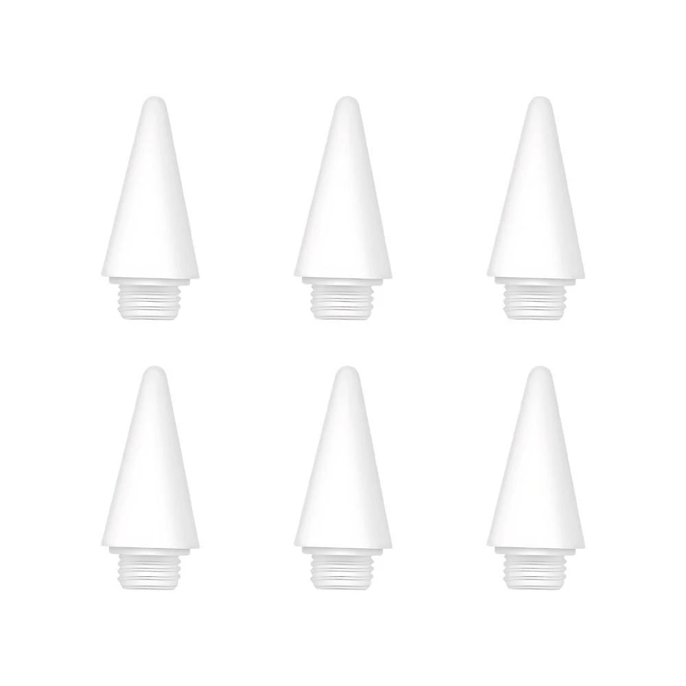 Ponteiras para Apple Pencil Pro Gshield 3 Tamanhos M1 M2 M3 Branco
