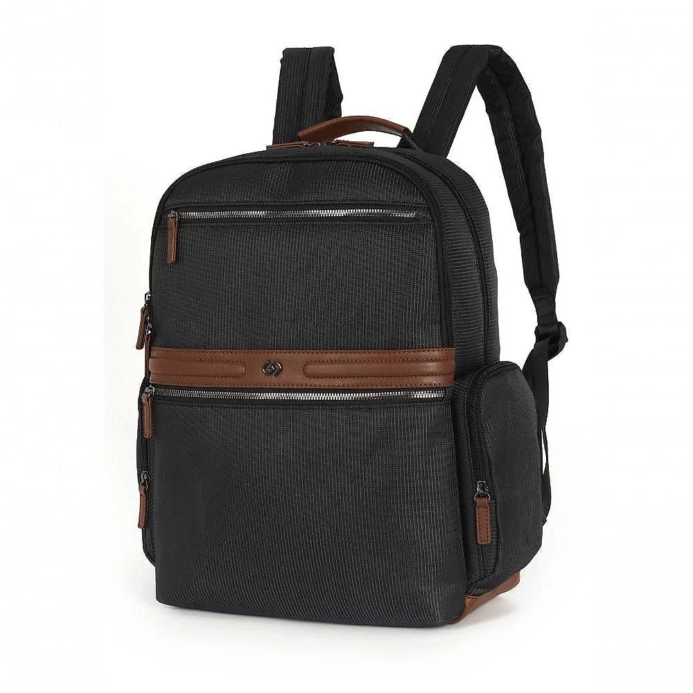Mochila Feminina Luxcel Gash Náilon com Detalhes em PU Preto 14L Feminino