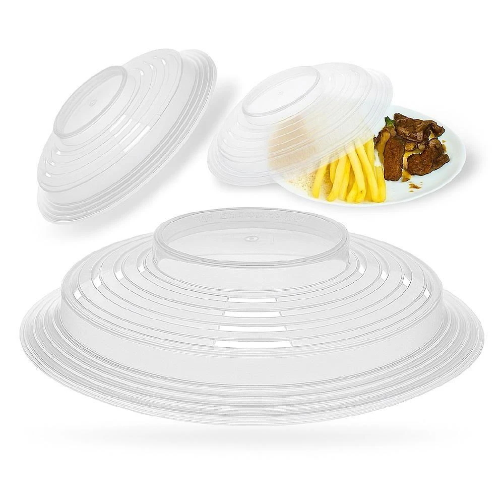 Tampa Microondas Bpa Free Protetora De Alimentos Plastico Anti Sujeira Respingo Prato Cozinha 26cm